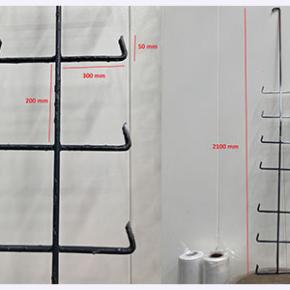 Burn off oven cleaning of paint hooks